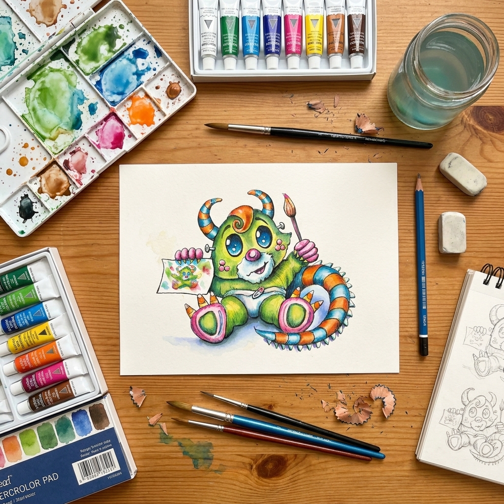 Aquarellmonster