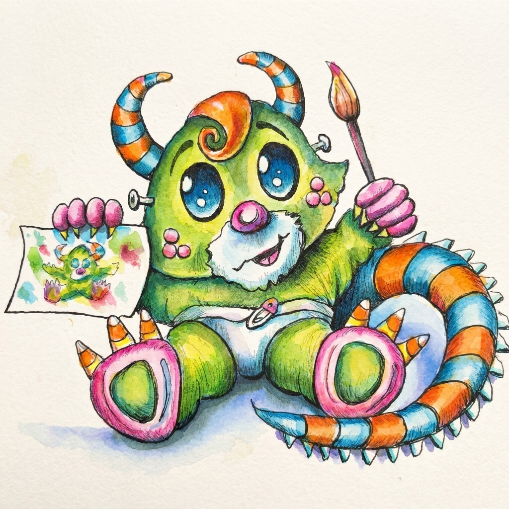 Aquarellmonster