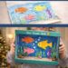 Bastle ein Aquarium aus einem Karton
