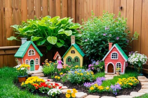 Ein kleiner Garten für Kinder.