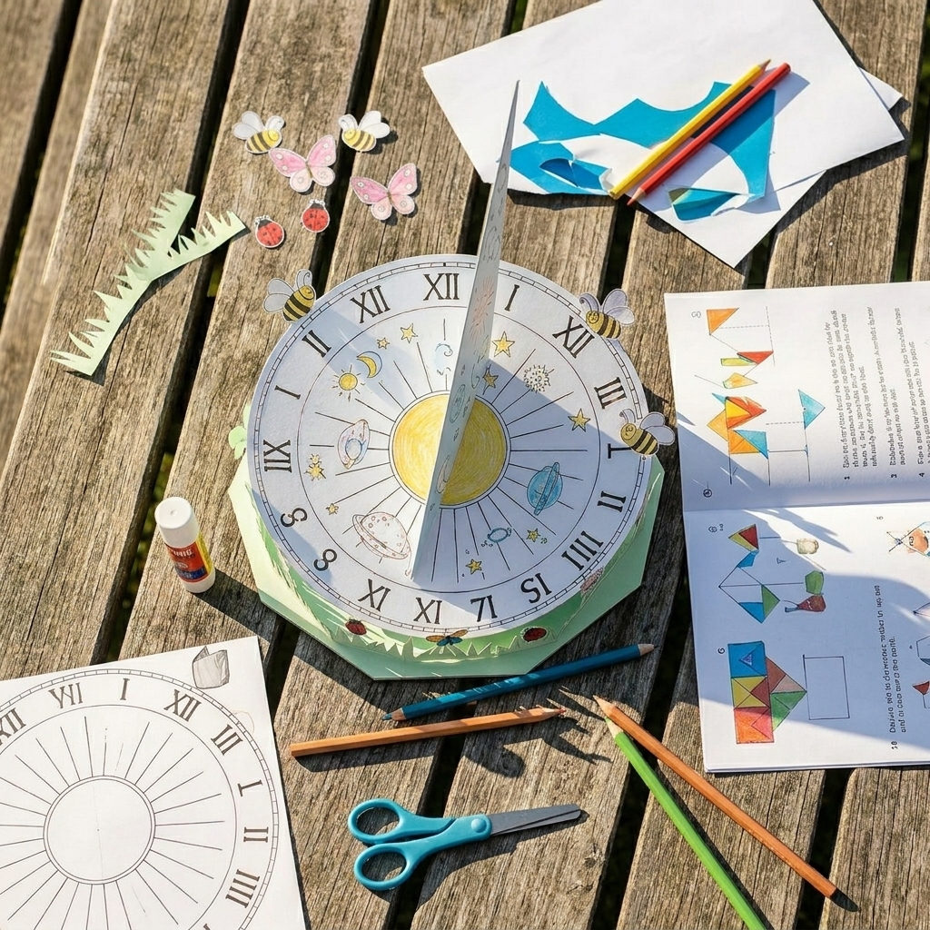 Eine einfache Sonnenuhr bauen
