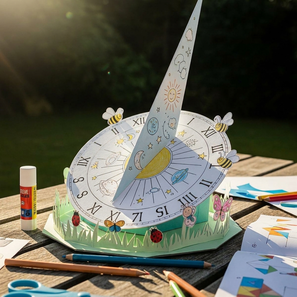 Eine einfache Sonnenuhr bauen