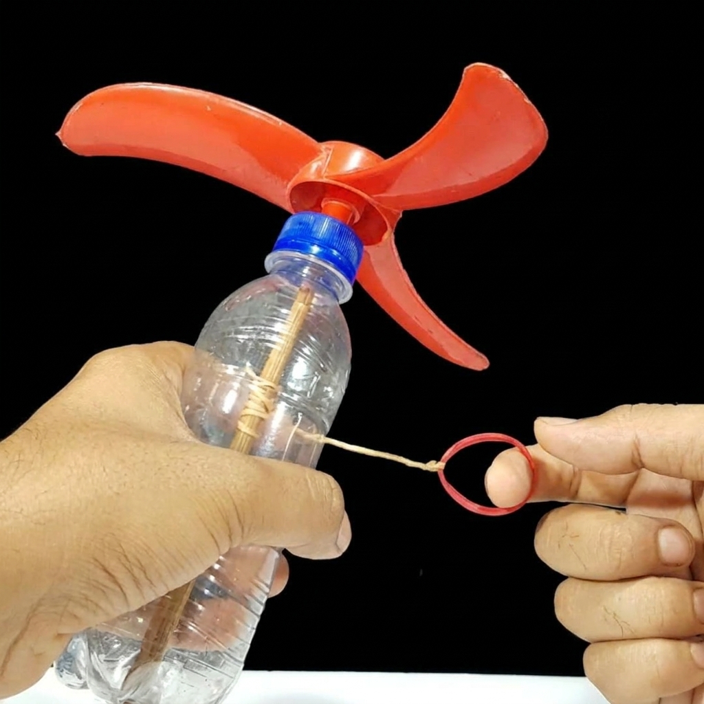 Herstellung eines handbetriebenen Gummiventilators