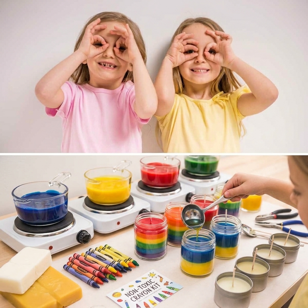 Kerzen herstellen mit Kindern