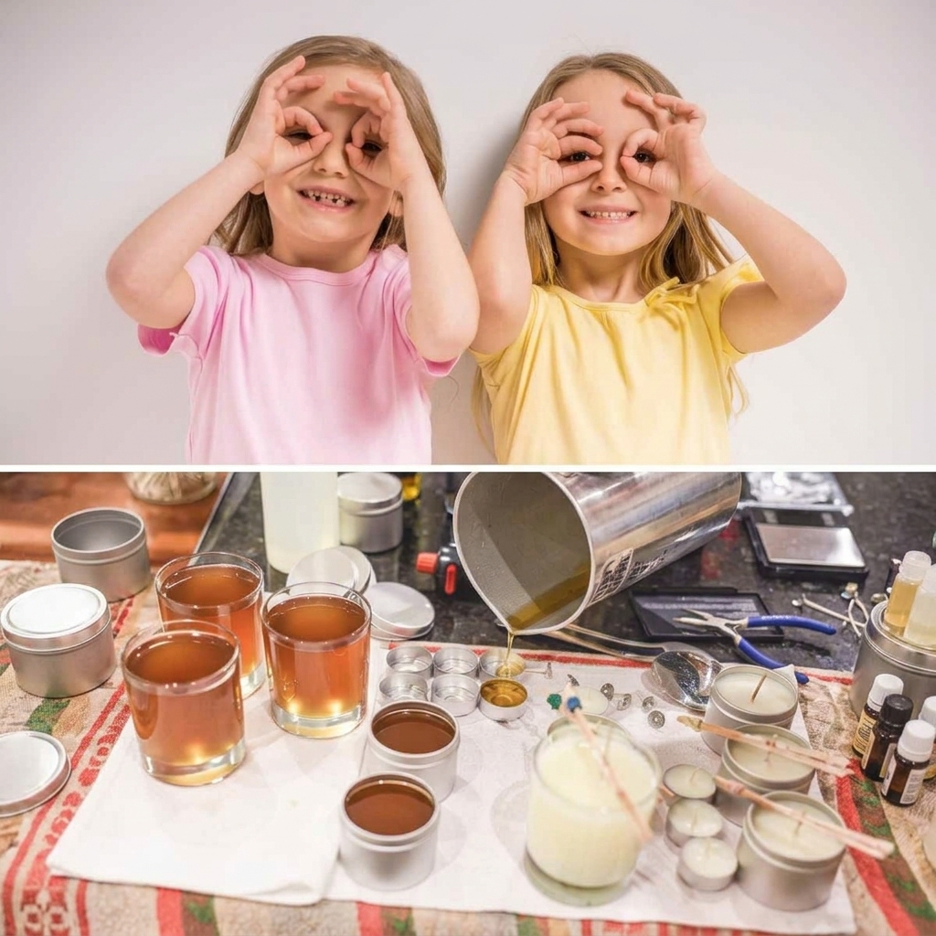 Kerzen herstellen mit Kindern