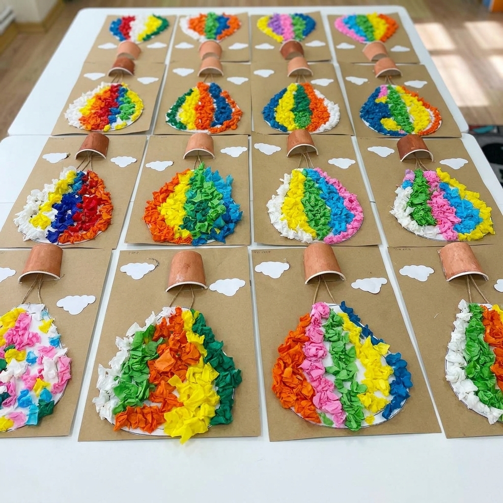 Kunstveranstaltung mit Heißluftballons