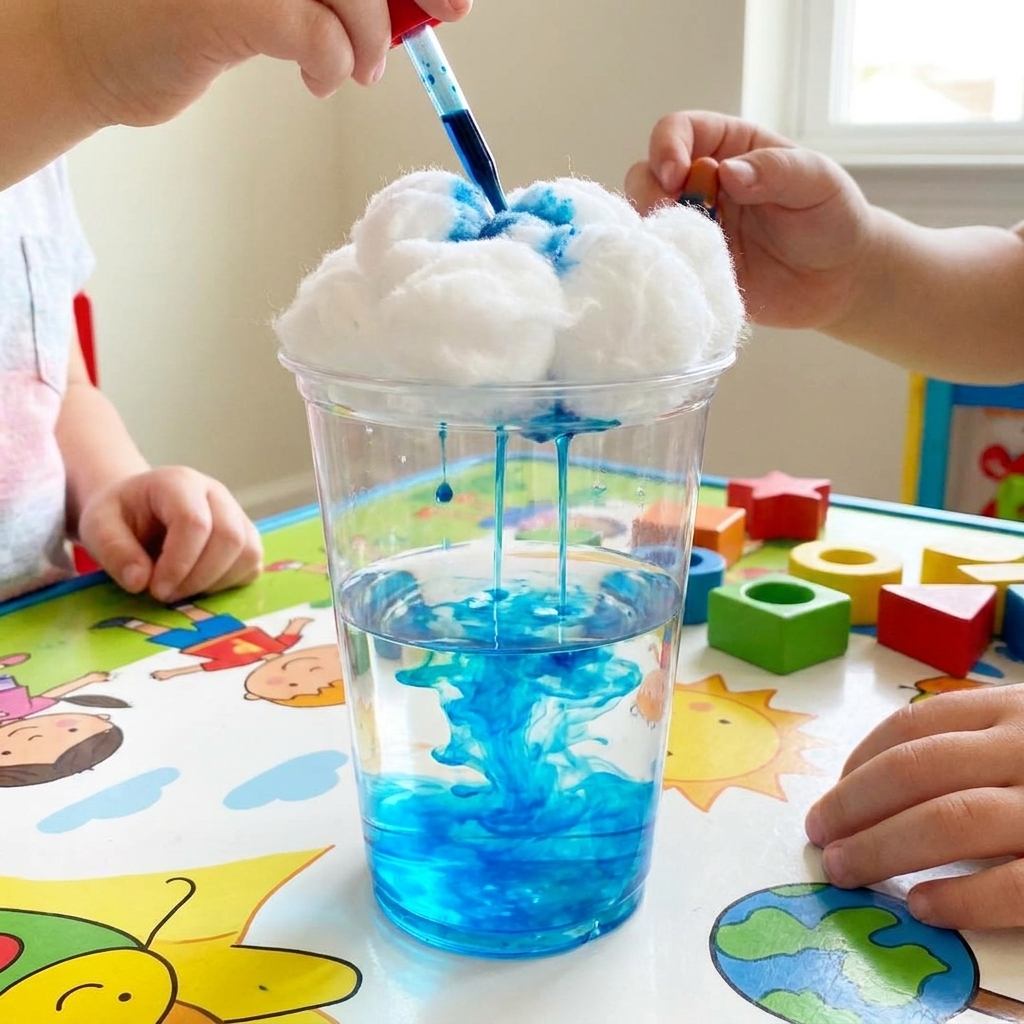 Regenerlebnis im Becher für Kinder