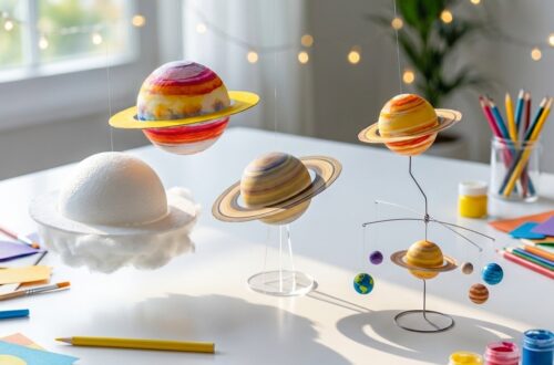 Saturn in der Luft schweben lassen