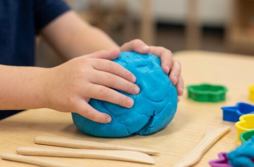 Spielen mit selbstgemachter Knete Die besten Aktivitäten zur Förderung der Feinmotorik