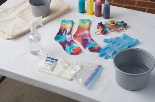 Batik-Socken-Projekt