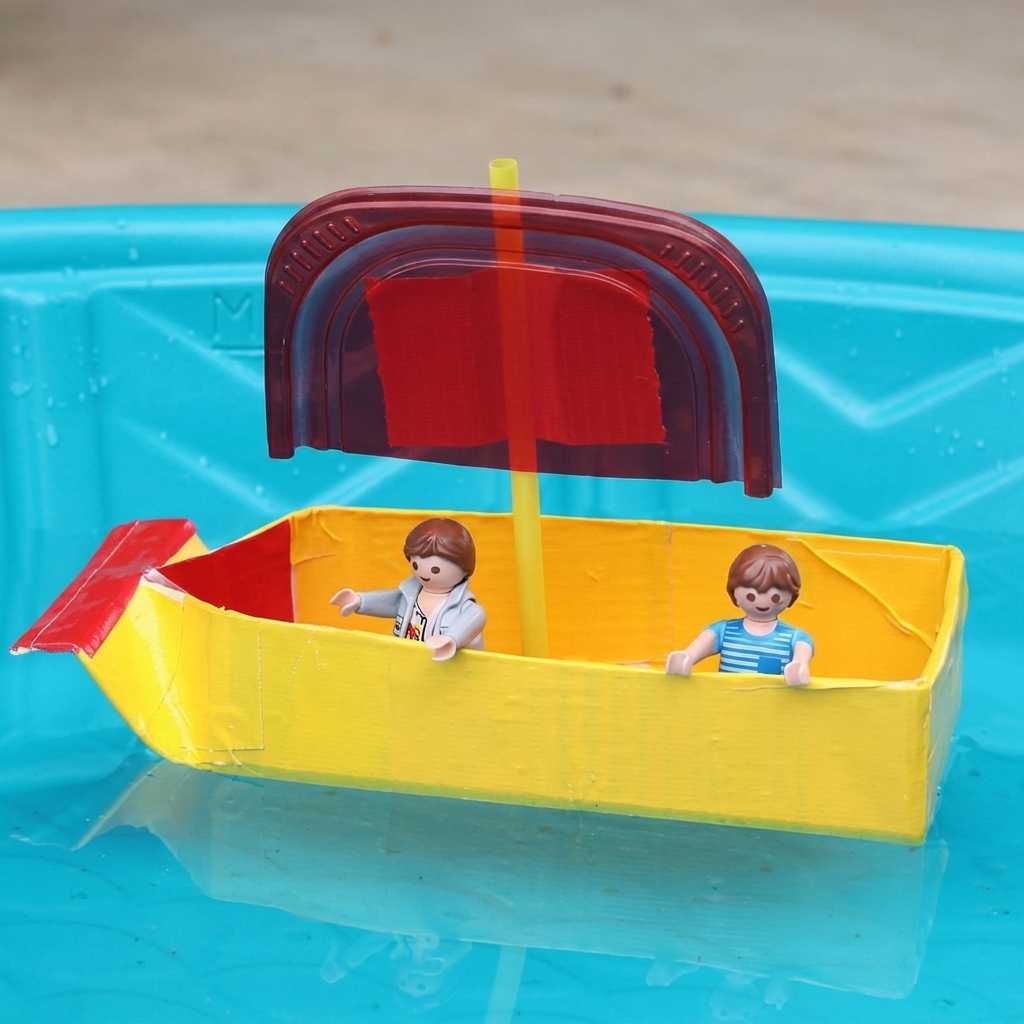 Bau eines kleinen Bootes gehört zu den spannendsten Projekten für Kinder