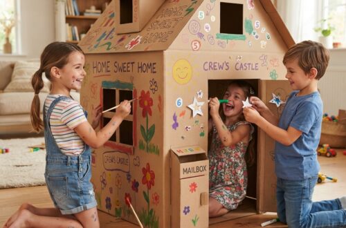 Ein Haus aus Pappe