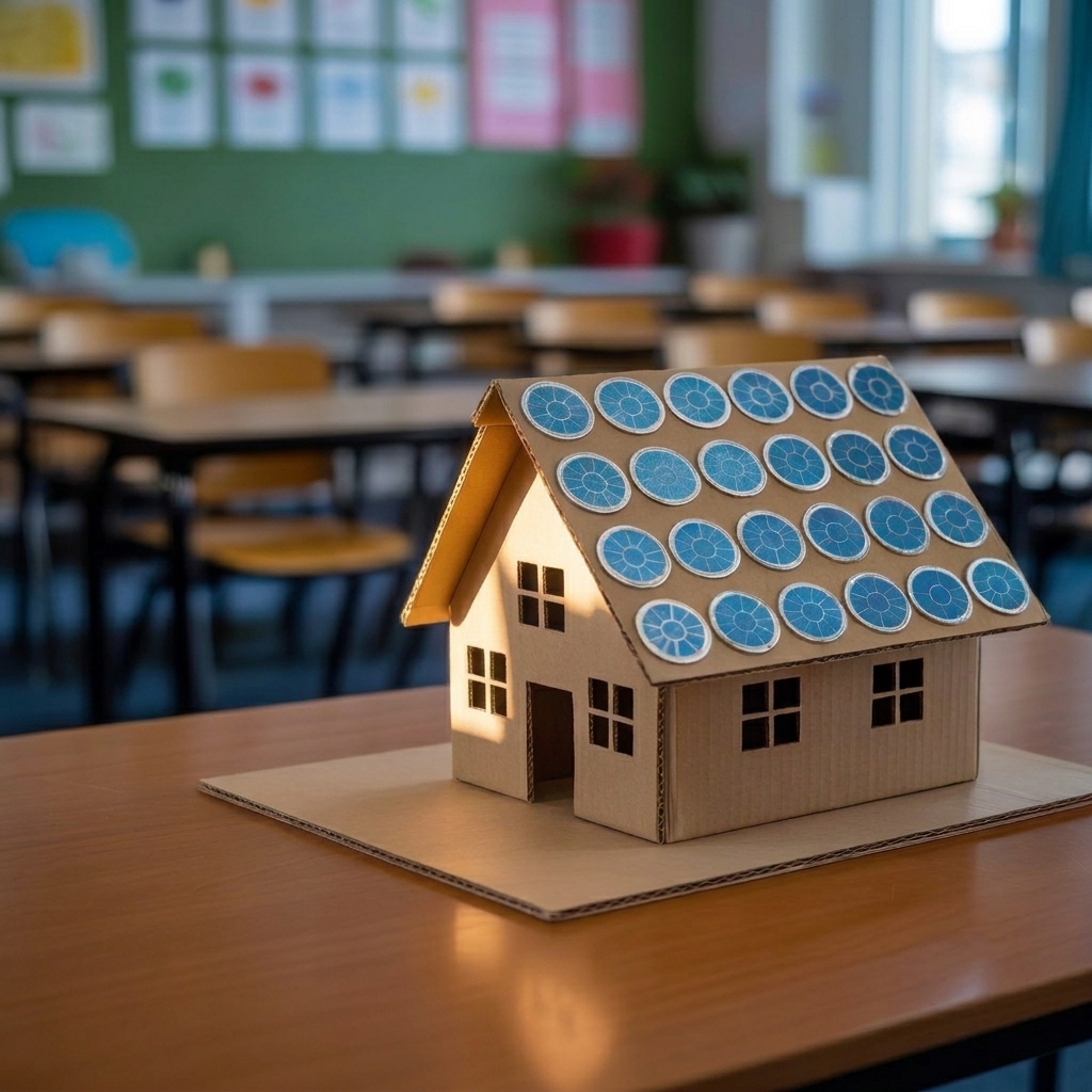 Ein einfaches Schulprojekt zum Thema Solarenergie für Kinder