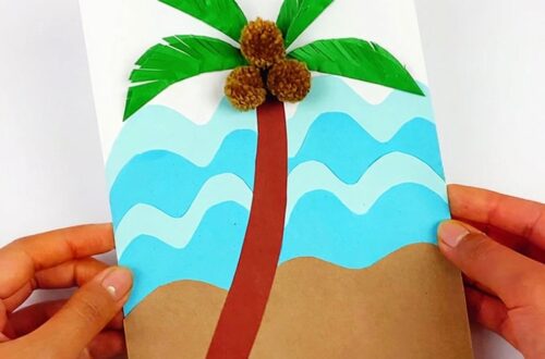 Eine Palme basteln Eine kreative Sommer-Bastelidee für Kinder