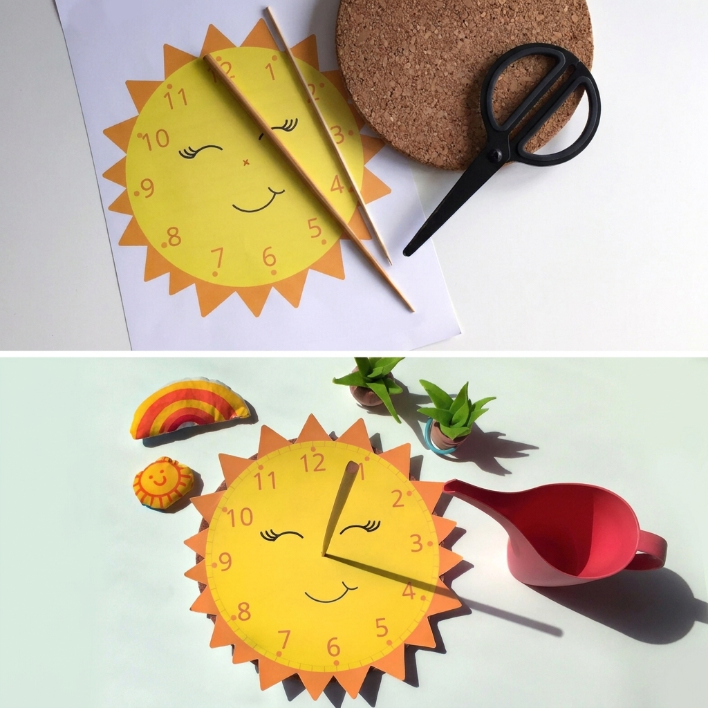 Eine einfache Sonnenuhr bauen