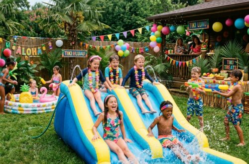 Ideen für eine Wasserparty im Garten