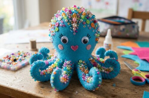 niedlichen Oktopus mit Perlen