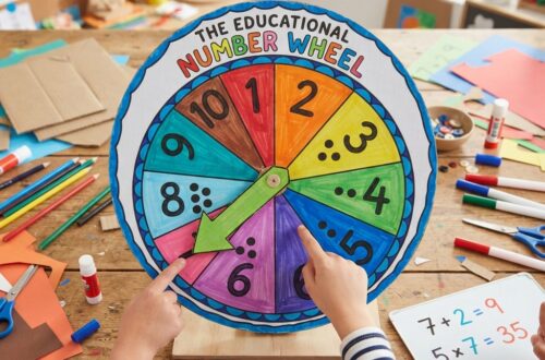 An educational number wheel is a simple