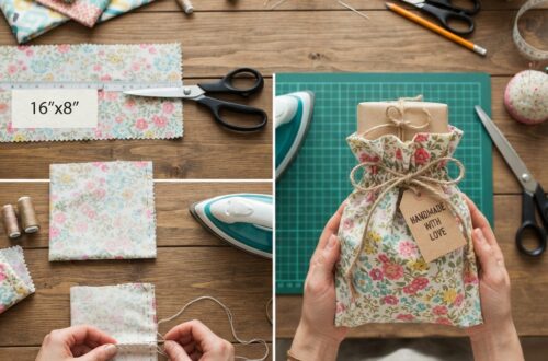 Comment fabriquer un sac cadeau en tissu à la main