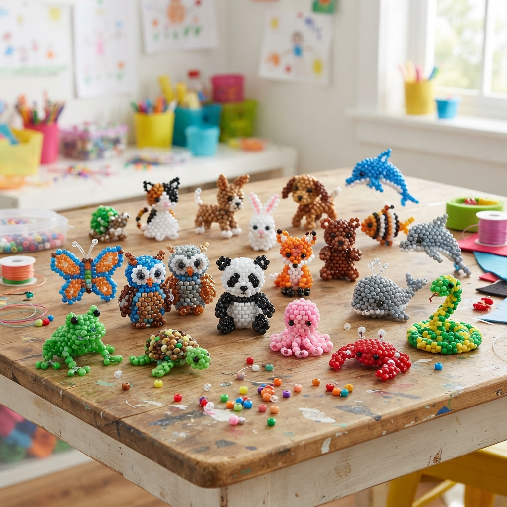 Cute Beaded Animals for Children