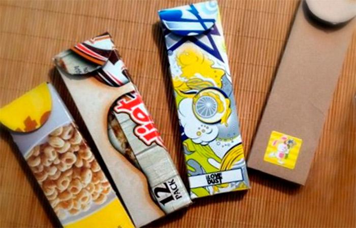 Federmäppchen aus Pappe