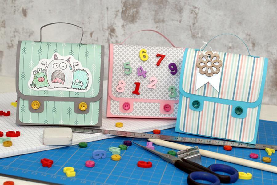 Schultasche aus Papier