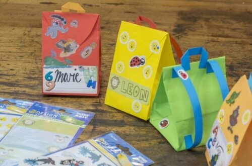 Schultasche aus Papier