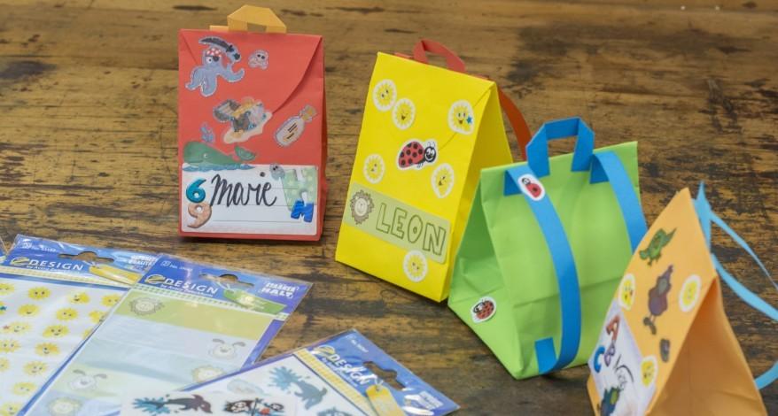Schultasche aus Papier