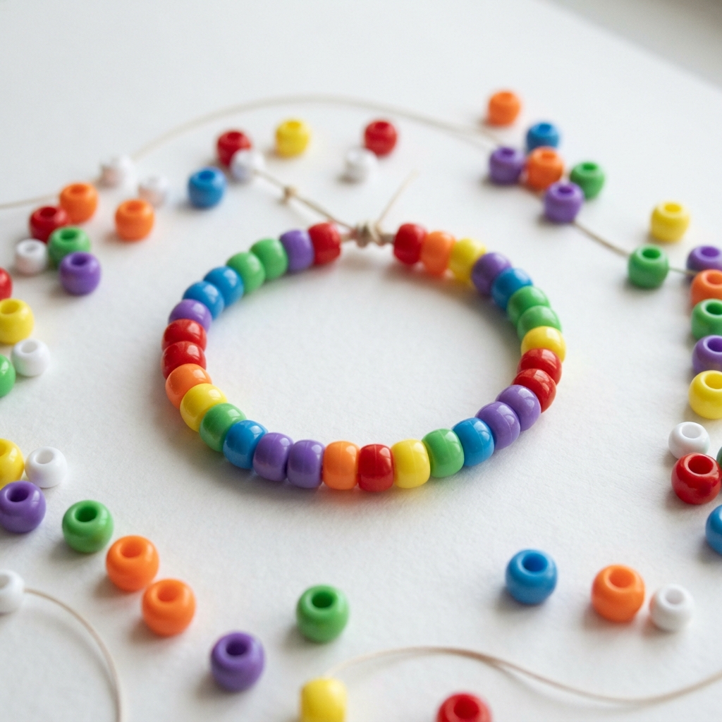Simple Beaded Friendship Bracelet