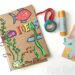farbigem Papier